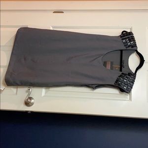 Grey Shoulder detail dress